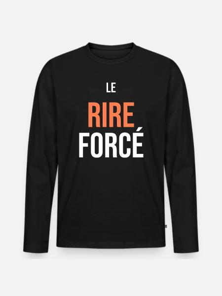 Le Rire Forcé - T-shirt manches longues Premium bio Homme - noir