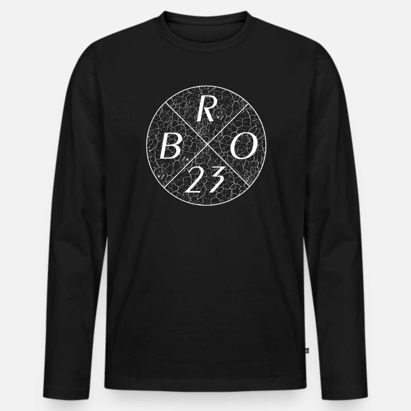 Bro 23 - Männer Premium Bio Langarmshirt - Schwarz