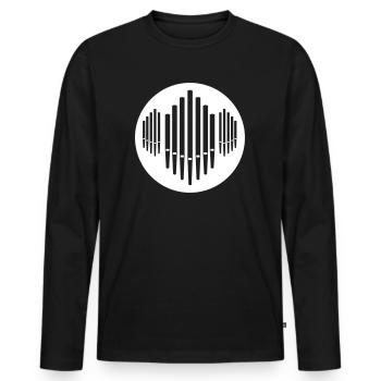organe - T-shirt manches longues Premium bio Homme - noir - Devant - Nico (187cm)