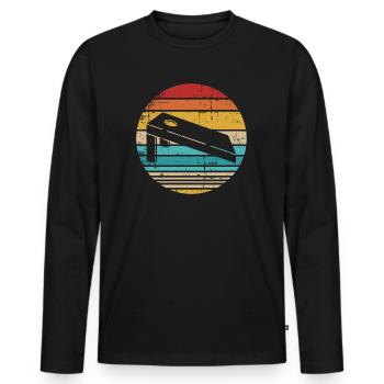 Cornhole - Men's Premium Organic Long Sleeve Shirt - black - Front - Nico (187cm)