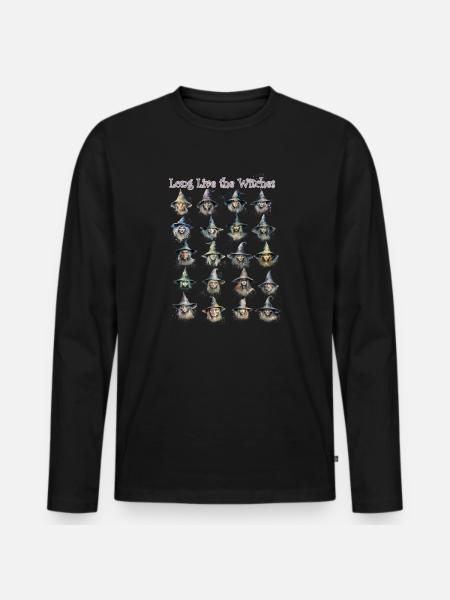 Long Live the Witches - Men's Premium Organic Long Sleeve Shirt - black