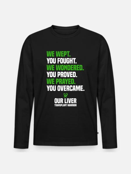 Leberspender - Männer Premium Bio Langarmshirt - Schwarz