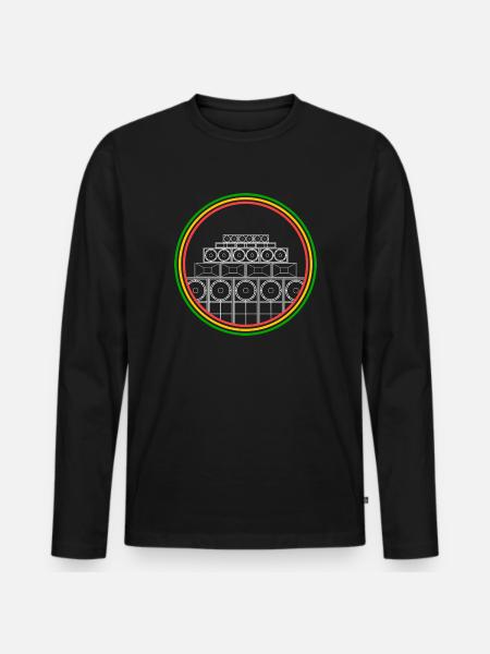 Sound System Jamaica - Men's Premium Organic Long Sleeve Shirt - black