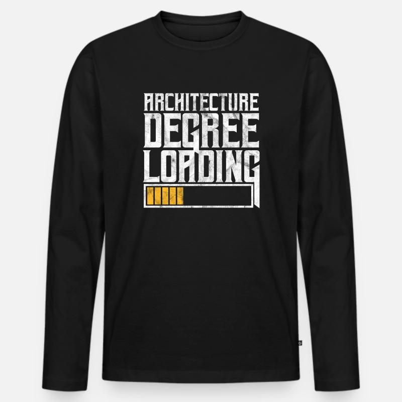 Architekt - Männer Premium Bio Langarmshirt - Schwarz
