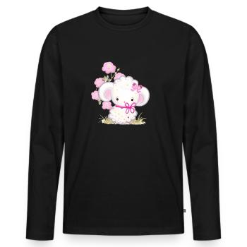 Animals sweet style - Men's Premium Organic Long Sleeve Shirt - black - Front - Nico (187cm)