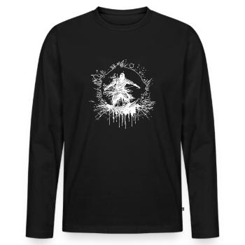Geheime Meister Pose Magischer Kampfsport Kreis - Männer Premium Bio Langarmshirt - Schwarz - Vorne - Nico (187cm)