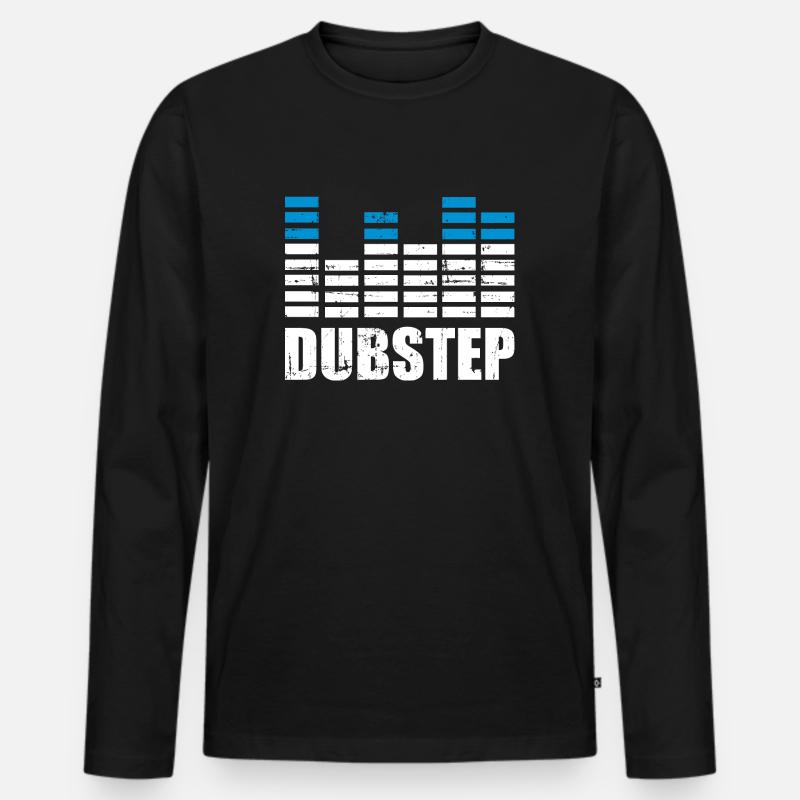 Dubstep - Männer Premium Bio Langarmshirt - Schwarz