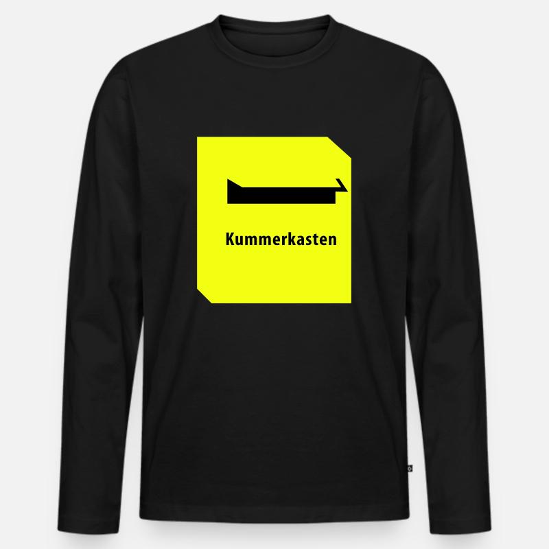 Kummerkasten - Männer Premium Bio Langarmshirt - Schwarz