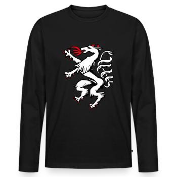 La panthère de Styrie – un symbole fier pour les Styriens - T-shirt manches longues Premium bio Homme - noir - Devant - Nico (187cm)