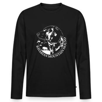 BAVARIAN MOUNTAIN HOUND Hunting Dogs Wilsigns - Men's Premium Organic Long Sleeve Shirt - black - Front - Nico (187cm)