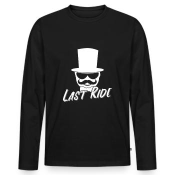 JGA 2019 T-Shirt Geschenk Team Bräutigam Groom - Männer Premium Bio Langarmshirt - Schwarz - Vorne - Nico (187cm)