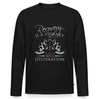 Reiki Meister Heilung Kristalle Chakra Chakra - Männer Premium Bio Langarmshirt - Schwarz - Vorne - Nico (187cm)
