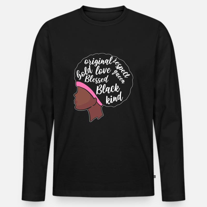 Mobbing - Männer Premium Bio Langarmshirt - Schwarz