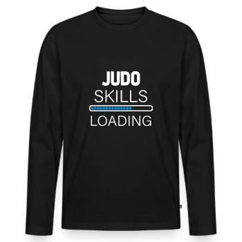 Judo Skills - Männer Premium Bio Langarmshirt - Schwarz - Vorne - Nico (187cm)