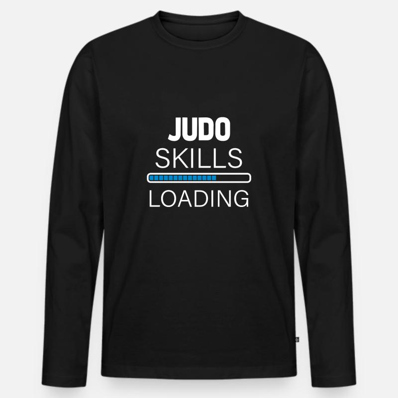 Judo Skills - Männer Premium Bio Langarmshirt - Schwarz
