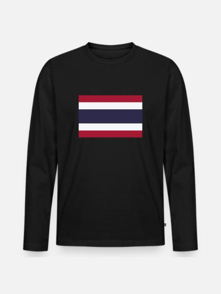 Thailand - Men's Premium Organic Long Sleeve Shirt - black