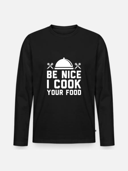 Chef Restaurant Chef - Men's Premium Organic Long Sleeve Shirt - black