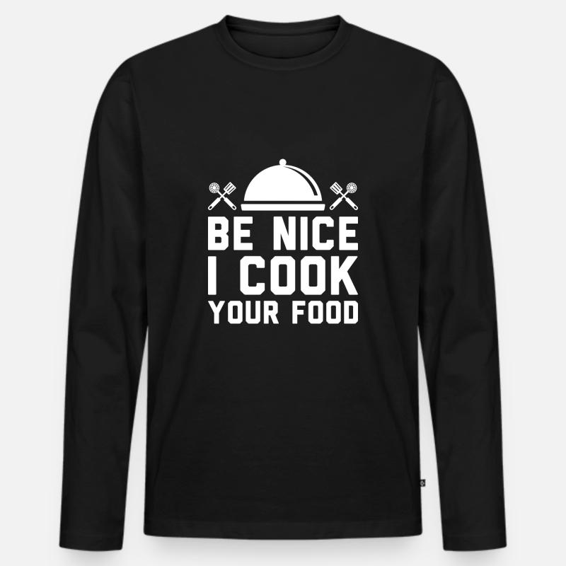 Chef Restaurant Chef - Men's Premium Organic Long Sleeve Shirt - black