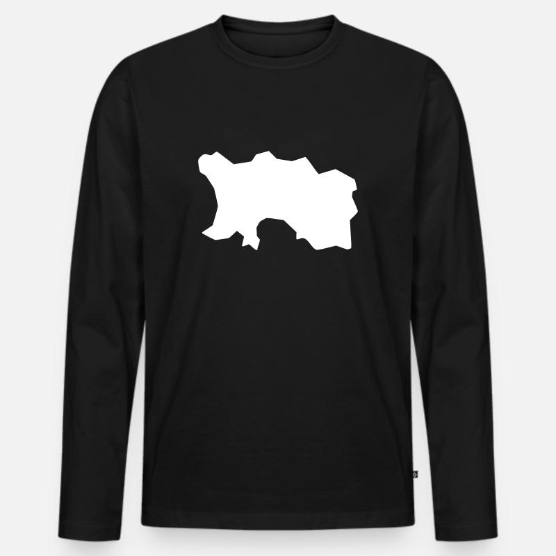 Jersey - Männer Premium Bio Langarmshirt - Schwarz