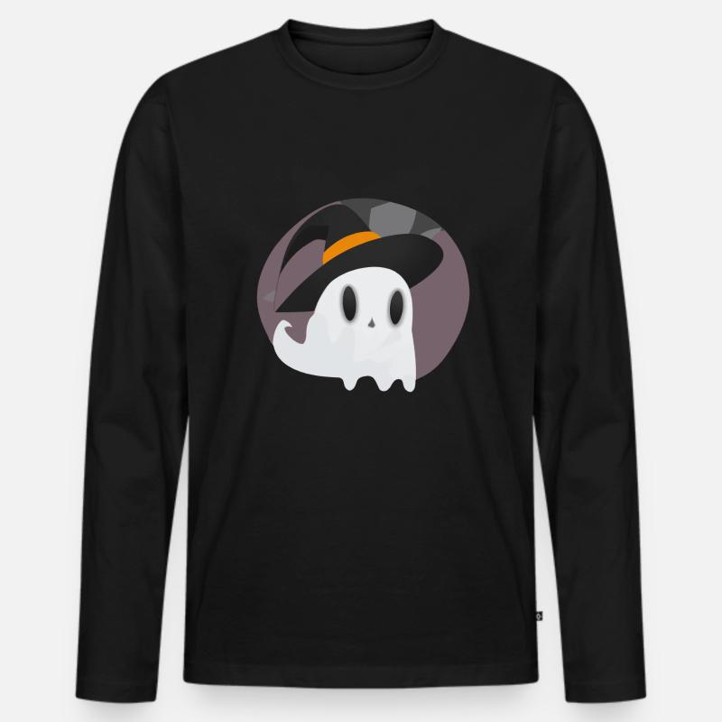 AI Hexe Geist - Männer Premium Bio Langarmshirt - Schwarz