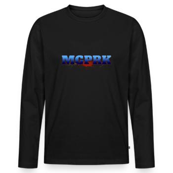 MGPRK - Männer Premium Bio Langarmshirt - Schwarz - Vorne - Nico (187cm)