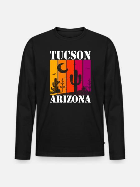 Tucson Arizona - Men's Premium Organic Long Sleeve Shirt - black