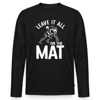 Grappling Martial Arts Wrestling - Männer Premium Bio Langarmshirt - Schwarz - Vorne - Nico (187cm)