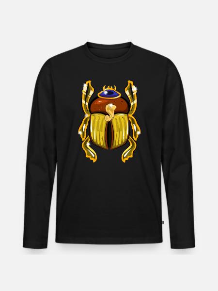 Beetle Jewelry - Men's Premium Organic Long Sleeve Shirt - black