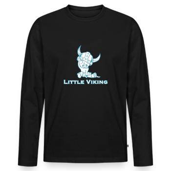 Wikinger Baby Sohn Papa Vatertag Valhalla Geschenk - Männer Premium Bio Langarmshirt - Schwarz - Vorne - Nico (187cm)