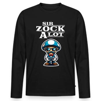 Fun Gamer Gaming - Men's Premium Organic Long Sleeve Shirt - black - Front - Nico (187cm)