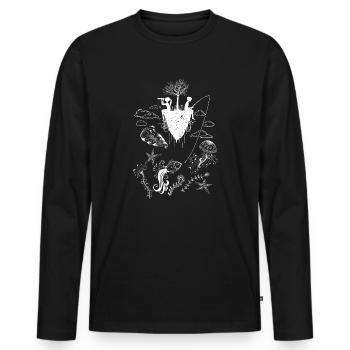 Fantasy Underwater Design - Men's Premium Organic Long Sleeve Shirt - black - Front - Nico (187cm)
