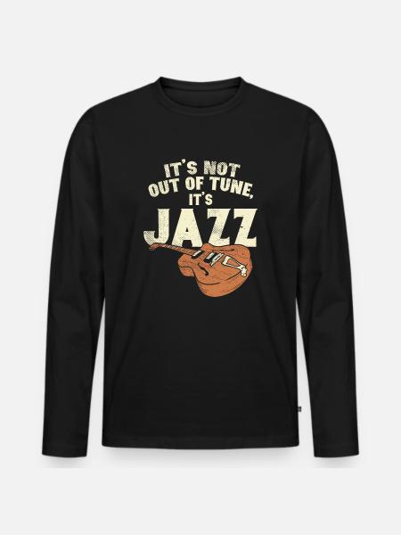 It's jazz - Men's Premium Organic Long Sleeve Shirt - black