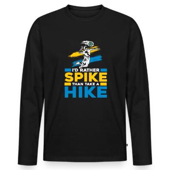 Volleyball Beach Volleyball - Men's Premium Organic Long Sleeve Shirt - black - Front - Nico (187cm)