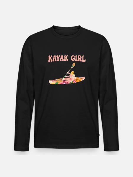 Kajak Kayak - Men's Premium Organic Long Sleeve Shirt - black