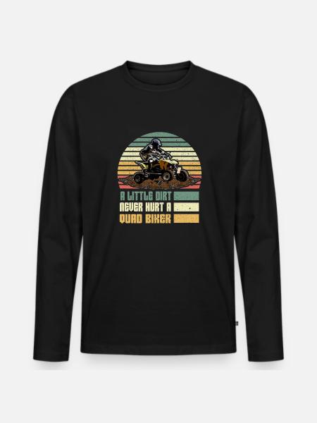 Quad Atv Motorsport - Männer Premium Bio Langarmshirt - Schwarz