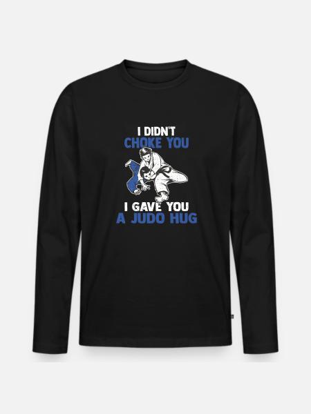 Judo Judoka - Men's Premium Organic Long Sleeve Shirt - black