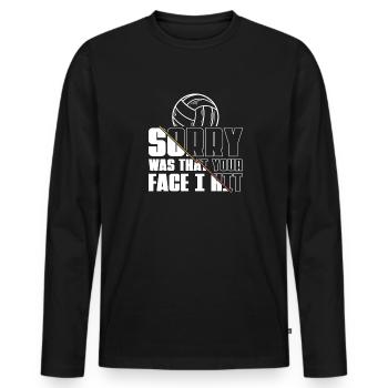 Volleyball Beach Volleyball - Men's Premium Organic Long Sleeve Shirt - black - Front - Nico (187cm)