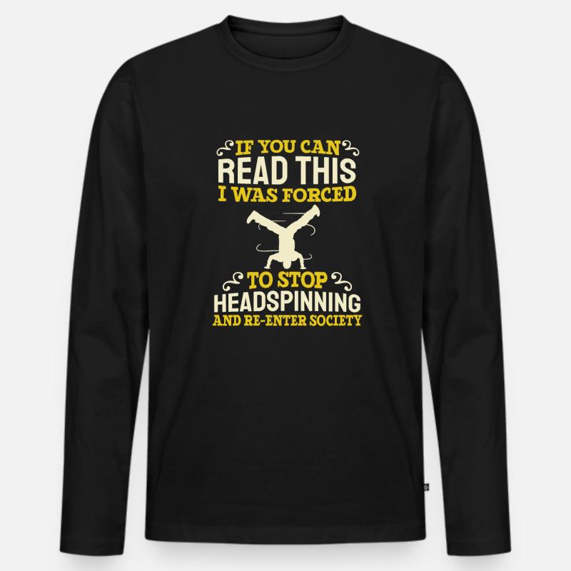 Breakdance Breakdancer Breakdancing - Men's Premium Organic Long Sleeve Shirt - black