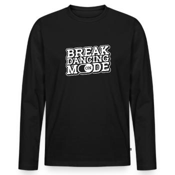 Breakdance Breakdancer Breakdancing - Männer Premium Bio Langarmshirt - Schwarz - Vorne - Nico (187cm)