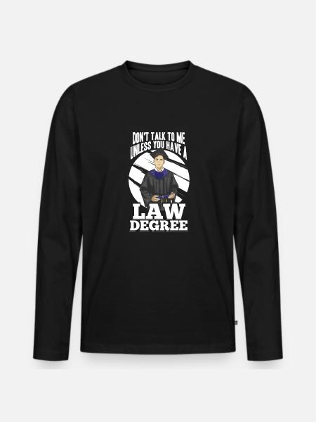 Lawyer Lawyer Lawyer Lawyer - Men's Premium Organic Long Sleeve Shirt - black