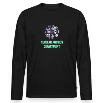 Physicien physicien - T-shirt manches longues Premium bio Homme - noir - Devant - Nico (187cm)
