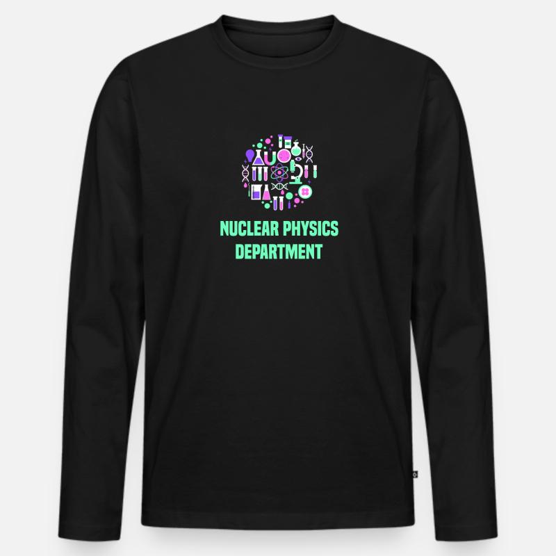 Physik Physiker - Männer Premium Bio Langarmshirt - Schwarz