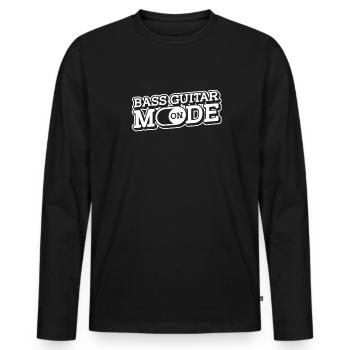 Basse Guitare Basse Guitare Basse Bassiste - T-shirt manches longues Premium bio Homme - noir - Devant - Nico (187cm)