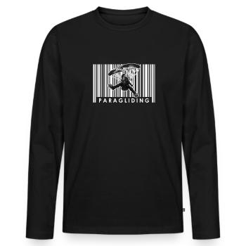 Paragliding Paragliding Paragliding Paragliding - Men's Premium Organic Long Sleeve Shirt - black - Front - Nico (187cm)