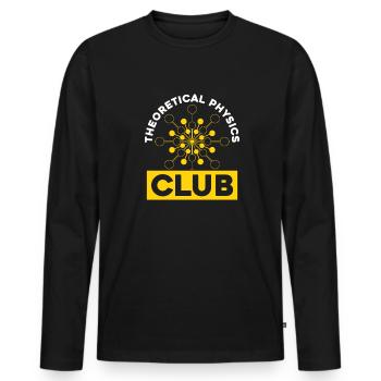 Physik Physiker - Männer Premium Bio Langarmshirt - Schwarz - Vorne - Nico (187cm)