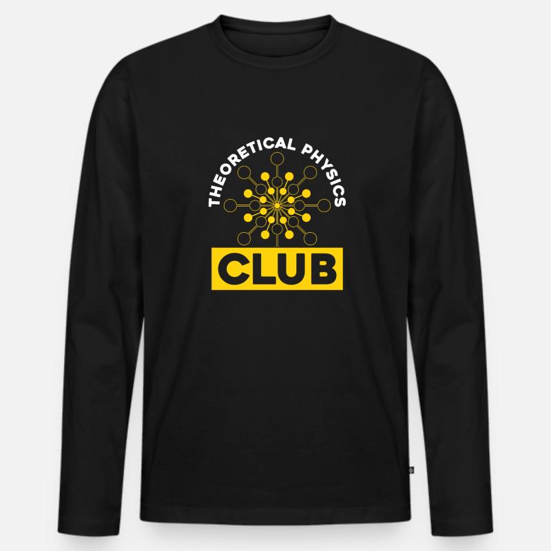 Physik Physiker - Männer Premium Bio Langarmshirt - Schwarz