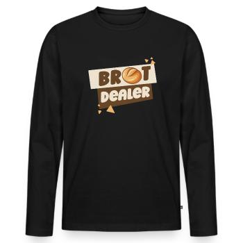 Bäcker Backen Konditor - Männer Premium Bio Langarmshirt - Schwarz - Vorne - Nico (187cm)