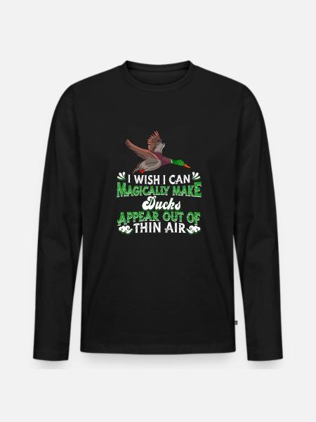 Canard - T-shirt manches longues Premium bio Homme - noir