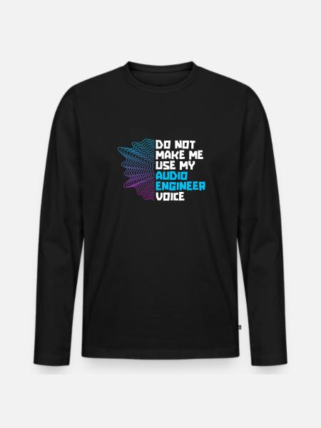 Tontechniker Sound Audio Engineer - Men's Premium Organic Long Sleeve Shirt - black