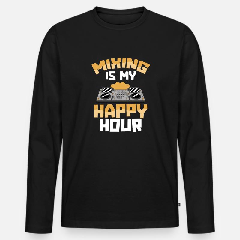 Tontechniker Sound Audio Engineer - Männer Premium Bio Langarmshirt - Schwarz